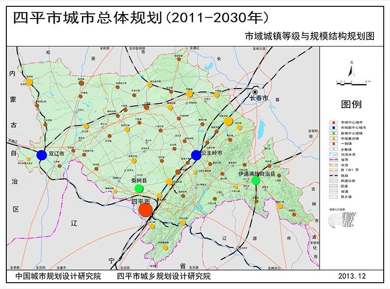 四平市总体规划简介